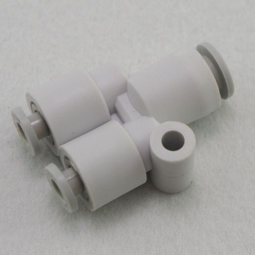 (5) tube fittings push in reducer connector union y replace smc kq2u06-08 for sale