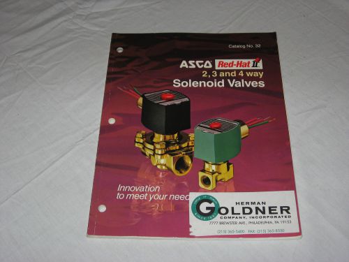 ASCO Red-Hat II 2,3, &amp; 4 way Solenoid Valves Industrial Supply Catalog # 32