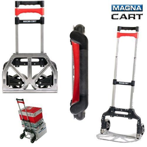 Carts &amp; trucks magna personal 150lb capacity aluminum folding hand wheel storage for sale