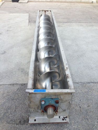 Stainless steel screw conveyor - 14&#034; x 12&#039; for sale