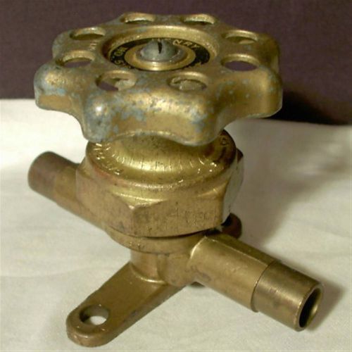 Vintage henry 5163 packless valve &amp; hvac brass refrigerant globe flow control for sale