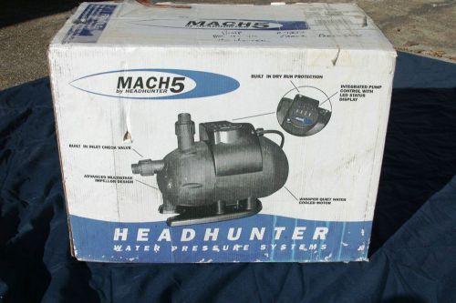 New Headhunter Mach 5 115VAC 60hz Water Pressure Pump