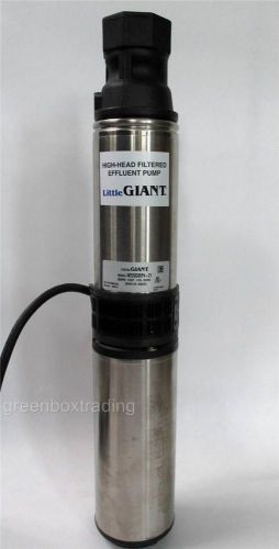 Franklin Electric little giant 20GPM pump submersible WE20G05P4 1/2HP 558223 115