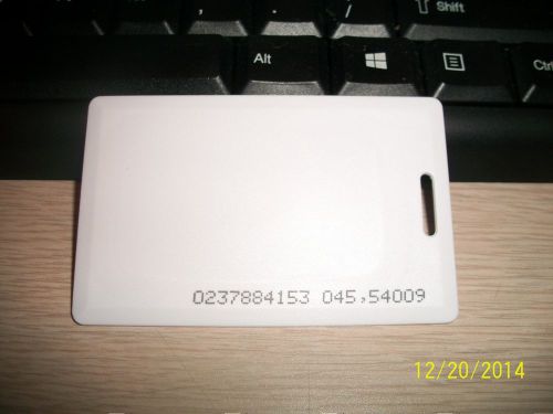 10 qty - em thick card 125khz clamshell contactless rfid proximity id cards for sale