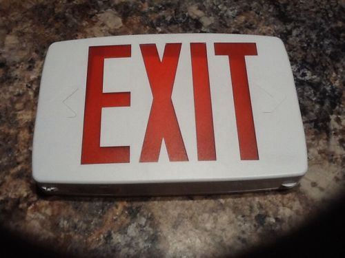 LITHONIA LIGHTING LQMSW3R120/277 LED EXIT SIGN NEW IN BOX Security Safety