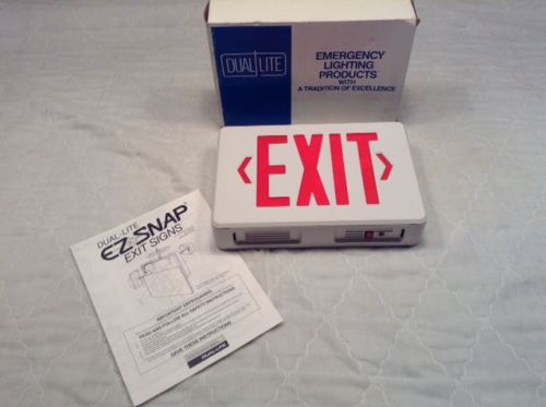 Dual Lite Emergency Exit Sign
