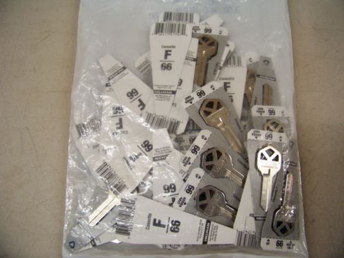 Hillman 66 Lowe&#039;s Key Blank Cassette F Pack of 60 New and Sealed