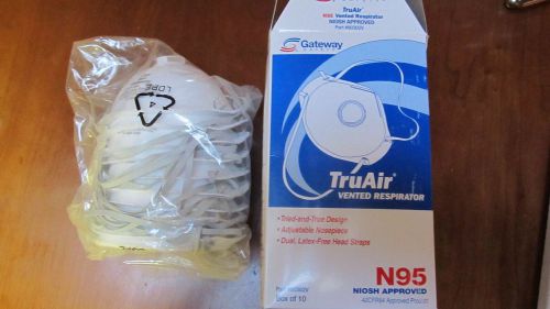 Gateway safety_ tru air_vented respirator_80302v_n95_niosh approved_box of 10 for sale