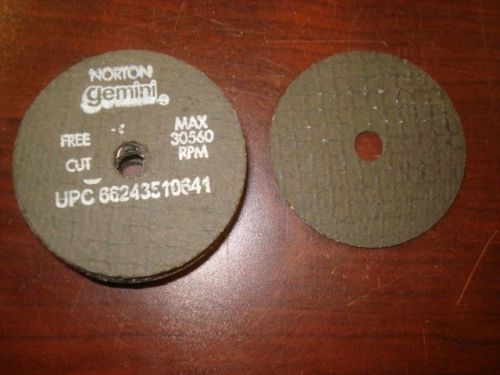 NORTON Abrasive Cut Wheels 2-1/2&#034; Diameter x .166&#034; Th. 30560 RPM QTY 12 |GS2|