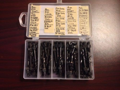 Aircraft/aviation tools 1/4-28 threaded drill bits cobalt 79ea &amp; hss for sale