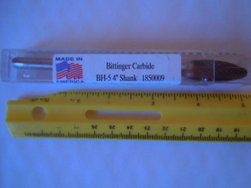 Bittinger - carbide burr drill grinding head bh-5   4&#034; shank  (1pcs) for sale
