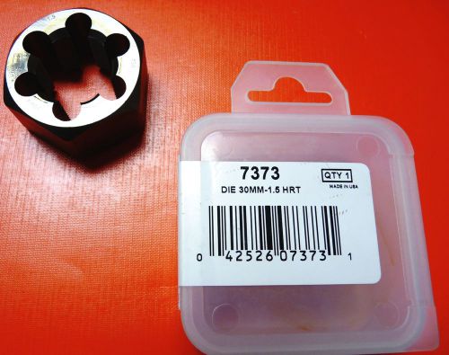 Irwin ind. 7373 m30 x 1.5 metric 2&#034; hex rethread die 30mm carbon steel usa made for sale