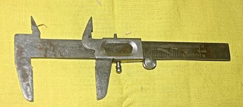 MECHANICS VERNIER INSIDE / OUTSIDE 0 TO 5&#034; CALIPERS MADE IN GERMANY