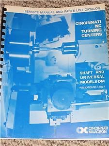 Cincinnati Turning Center Service/Part Manual/Catalog