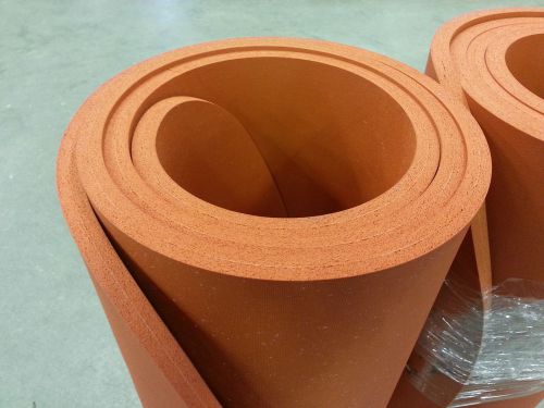 Silicone sponge rubber sheet 1/2&#034; thick 5&#034; x 60&#034; square high temp steam for sale