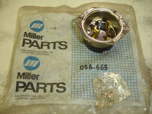 MILLER Electric 056-665 Hubbell Twist Lock Receptacle Flanged 15 Amp 277 Volt
