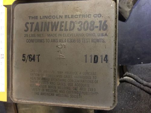 Lincoln 308-16 5/64&#034; Stainless Steel Welding Rod 25lbs