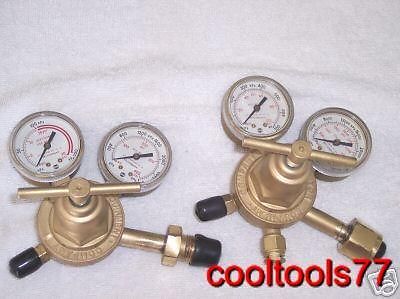 Victor sr 260a acetylene 0781-0087 sr 250c oxygen 0781-0027 regulator set gauges for sale