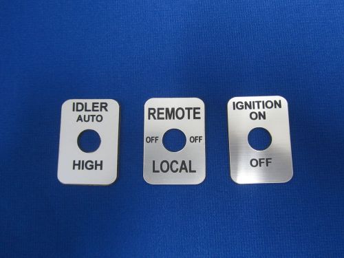 New lot lincoln welder sa-200 sa 250 toggle switch legend plate silver for sale