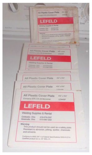 Lot of 20 plastic cover plates welding 4 1/2&#034; x 5 1/4&#034; Lefeld