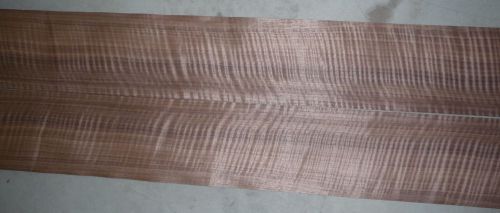 Quarted figured walnut wood veneer 5&#034;x90&#034;