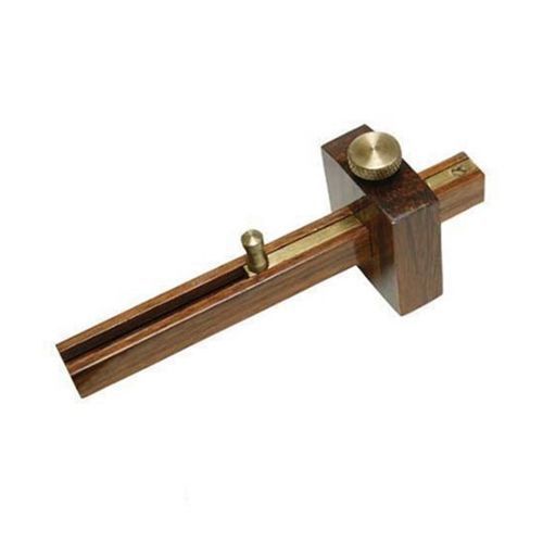Silverline Hardwood Brass Screw Mini Mortice Gauge 130Mm Joinery Precision Tools