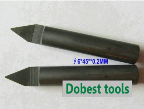2pcs 45degree granite pcd diamond tools marble stone cnc cutters 0.1mm for sale
