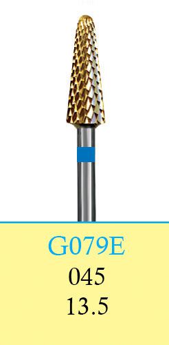 Dental Lab Carbide Cutters-HP Shank (44.5 mm)-G079E/045(8356)-Cross Cut(2 Burs)
