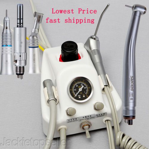 High/low slow speed push button 4-h handpiece+dental portable turbine unit us for sale
