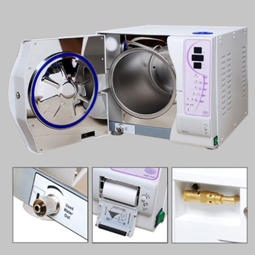 New dental medical surgical autoclave sterilizer 12 l vacuum steam printer for sale