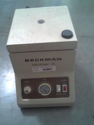 12 microfuge, beckman        (lw-1175) for sale