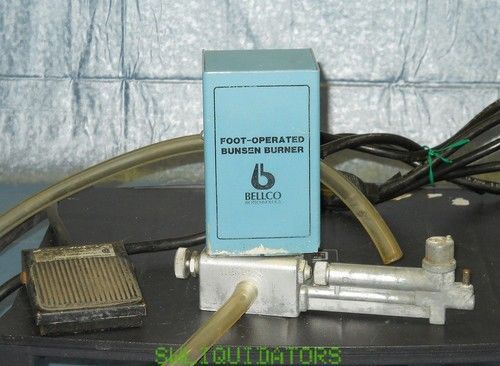 BELLCO foot operated Bunsen burner Touch-O-Matic