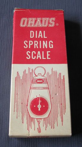 OHAUS DIAL SPRING SCALE MODEL # 8010 - IN ORIGINAL PACKAGING