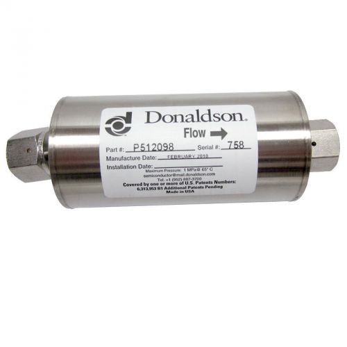 Donaldson p512098 n2/air lithoguard filter stainless 1/2&#034; vcr-f n2 for sale