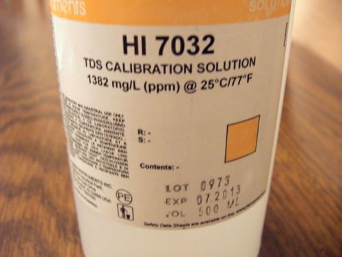 SEALED HANNA INSTRUMENTS TDS Calibration Solution HI 7032 500 ml