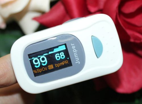 Colors oled fingertip pulse oximeter-spo2 pr monitor finger pulsoximeter+alarm for sale