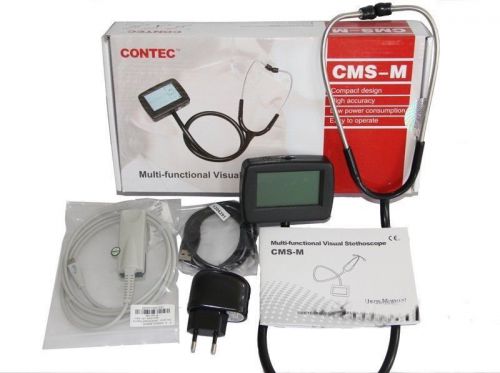 CONTEC CMS-M CE FDA Multi-function electronic Visual Stethoscope ECG SPO2 PR