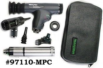 Welch allyn 3.5v panoptic plus diagnostic set with half-moon aperture 97110-mpc for sale