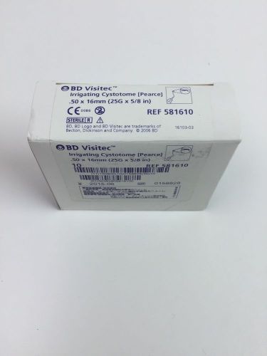 BD 581610 Visitec Irrigating Cystotome 25G x 5/8in ~ Box of 10