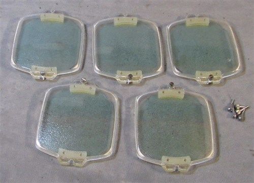 5 glass and plastic light covers