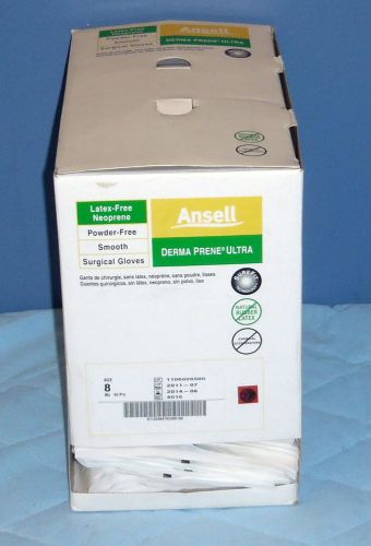 Ansell 8516 Derma Prene Ultra Smooth Surgical Gloves Sz 8 Box Of 50