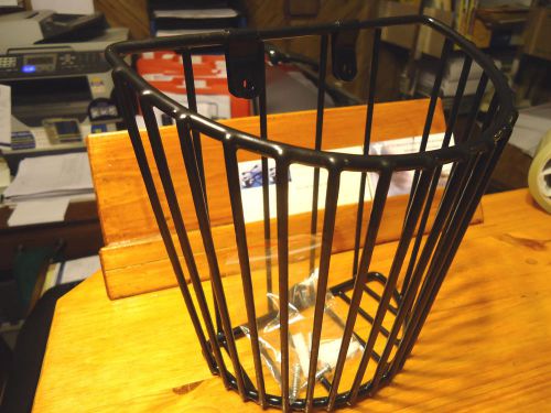 BPcuff storage basket for the wall. Black Vinyl  coated wire Awesome summer sale