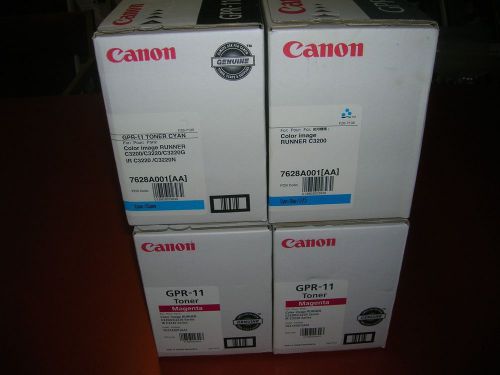 OEM Lot of 4 Canon GPR-11 Toner 7627A001 7628A001 2 Magenta 2 Cyan NEW Genuine