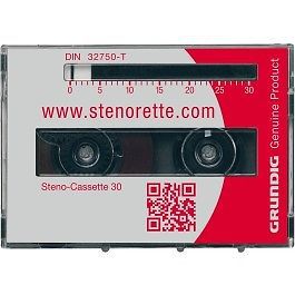 GRUNDIG Original Steno Cassette 30 Diktierkassette f. Stenorette 30 Minuten NEU