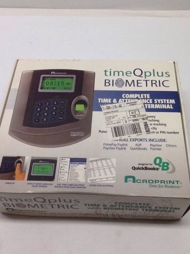 Acroprint Time Q Plus Biometric Time and Attendance System