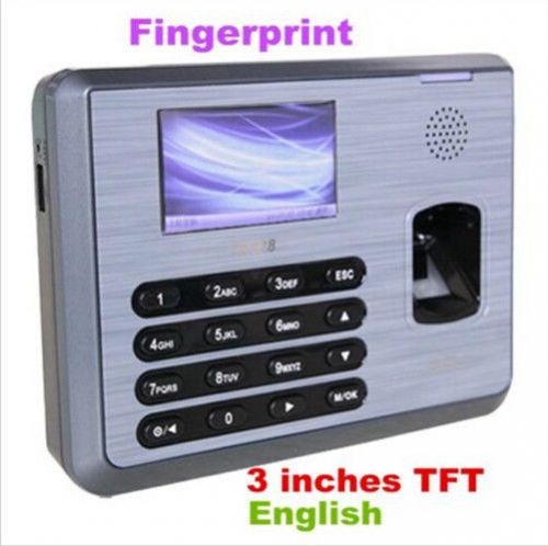 Zksoftware TX628 Time Recording Fingerprint Attendance Type Biometric English