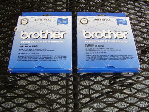 2 packs of brother 1030 black correctable film ribbon ax gx sx wpt zx em wp for sale