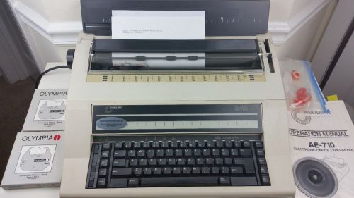 AE710 NAKAJIMA Electronic Office Typewriter AE-710 - Excellent w/ Extras