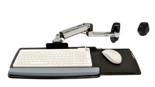 Ergotron lx wall mount adjustable keyboard tray arm new for sale