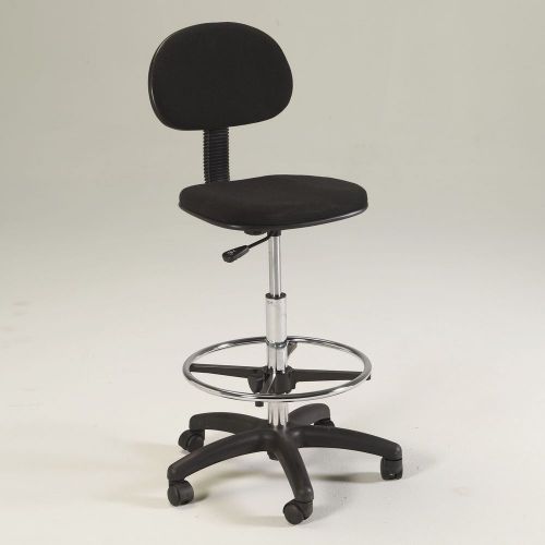 Martin Universal Design Height Adjustable Drafting Chair with Footring Black